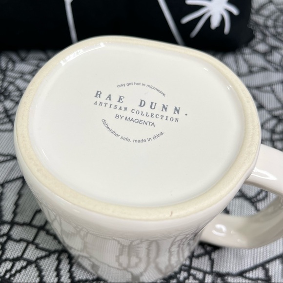 NEW Rae Dunn “PSYCHIC” Haunted Purple Lined White Ceramic Halloween Coffee Mug - Picture 6 of 7